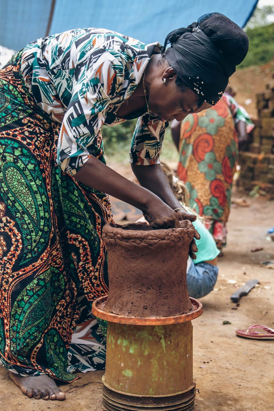 Démonstration de poterie