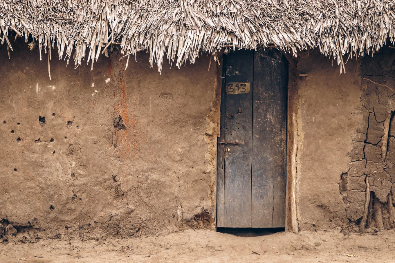 Habitation traditionnelle dans un village Maasaï